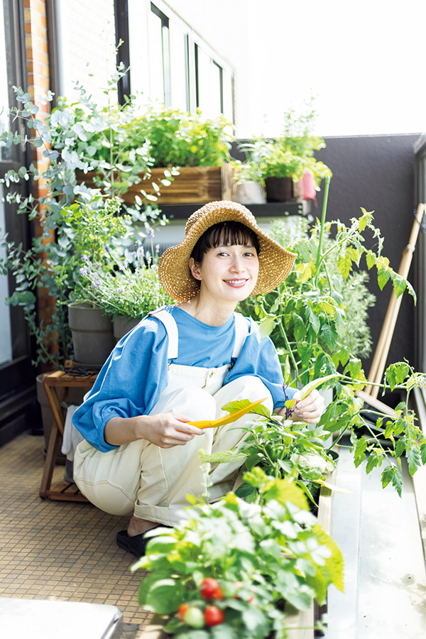 kazumi 　ベランダ菜園　ハーブ　野菜