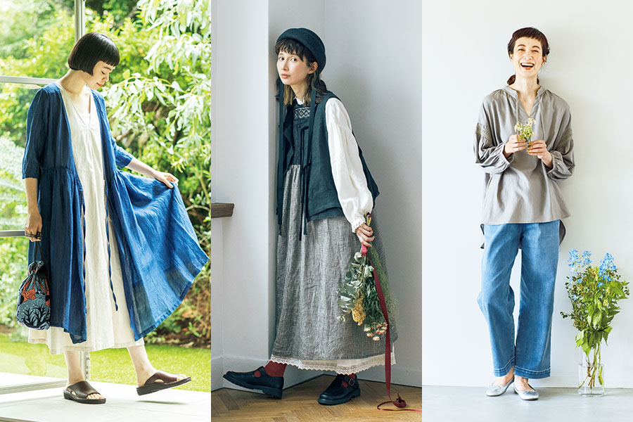 写真左から モデルKnocoさん モデルkazumiさん モデル香菜子さん
