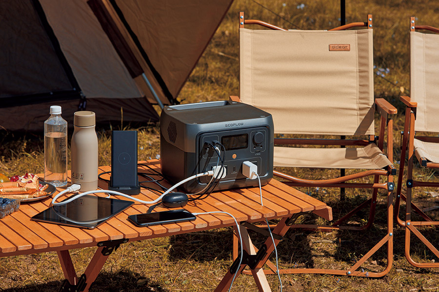 あると便利なキャンプ＆防災グッズ ：エコフローのポータブル電源RIVER 2 Max