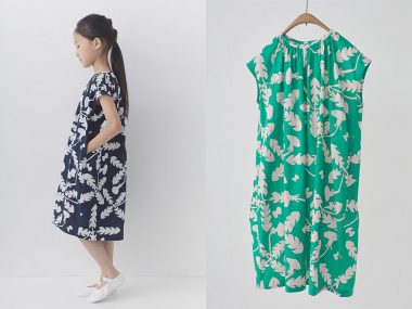 ミナ ペルホネンのキッズ＆ベビー服　“soffione” ドレス（110〜150cm）