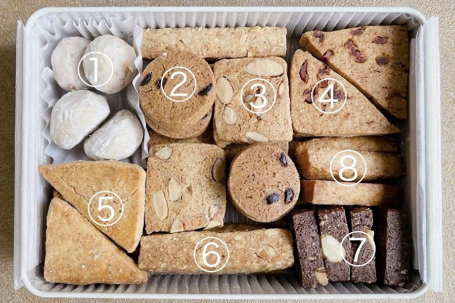 ８種類あるから色々な種類を食べれてうれしい 【KIBIYAベーカリーのクッキー缶】
