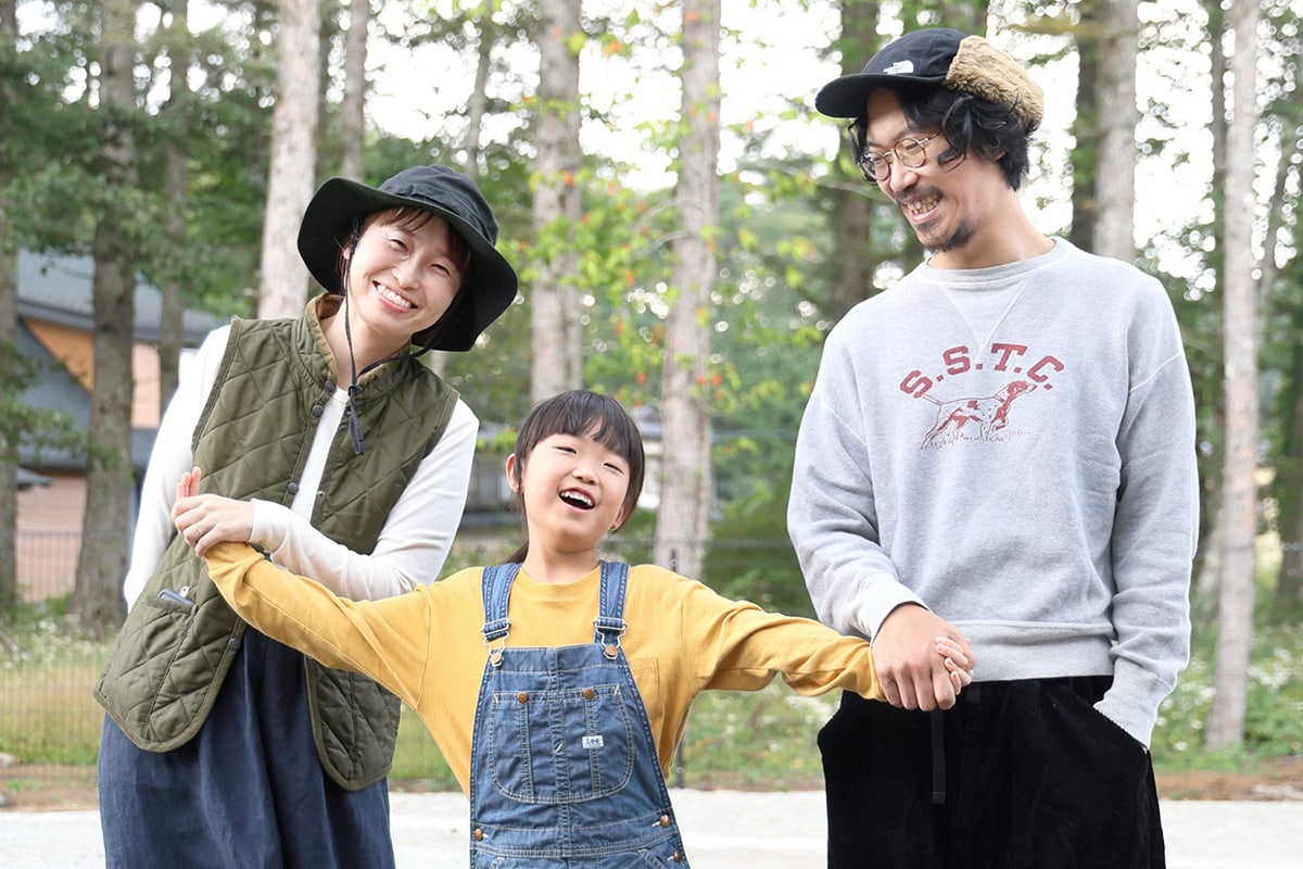 【1泊2日キャンプ服スナップ】圷みほさんファミリー3人のキャンプコーディネート