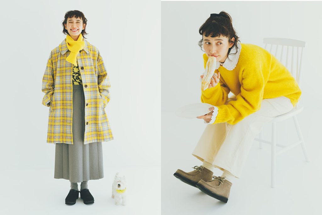 「イエロー」コーデでハッピーに！ この冬着たいかわいい黄色の装い3選＆アイテムリスト | ファッション雑誌『リンネル』の読みもの