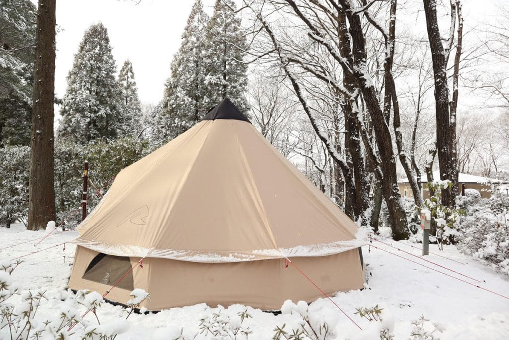 圷みほさんの冬キャンプで活躍した〈ローベンス〉のテント