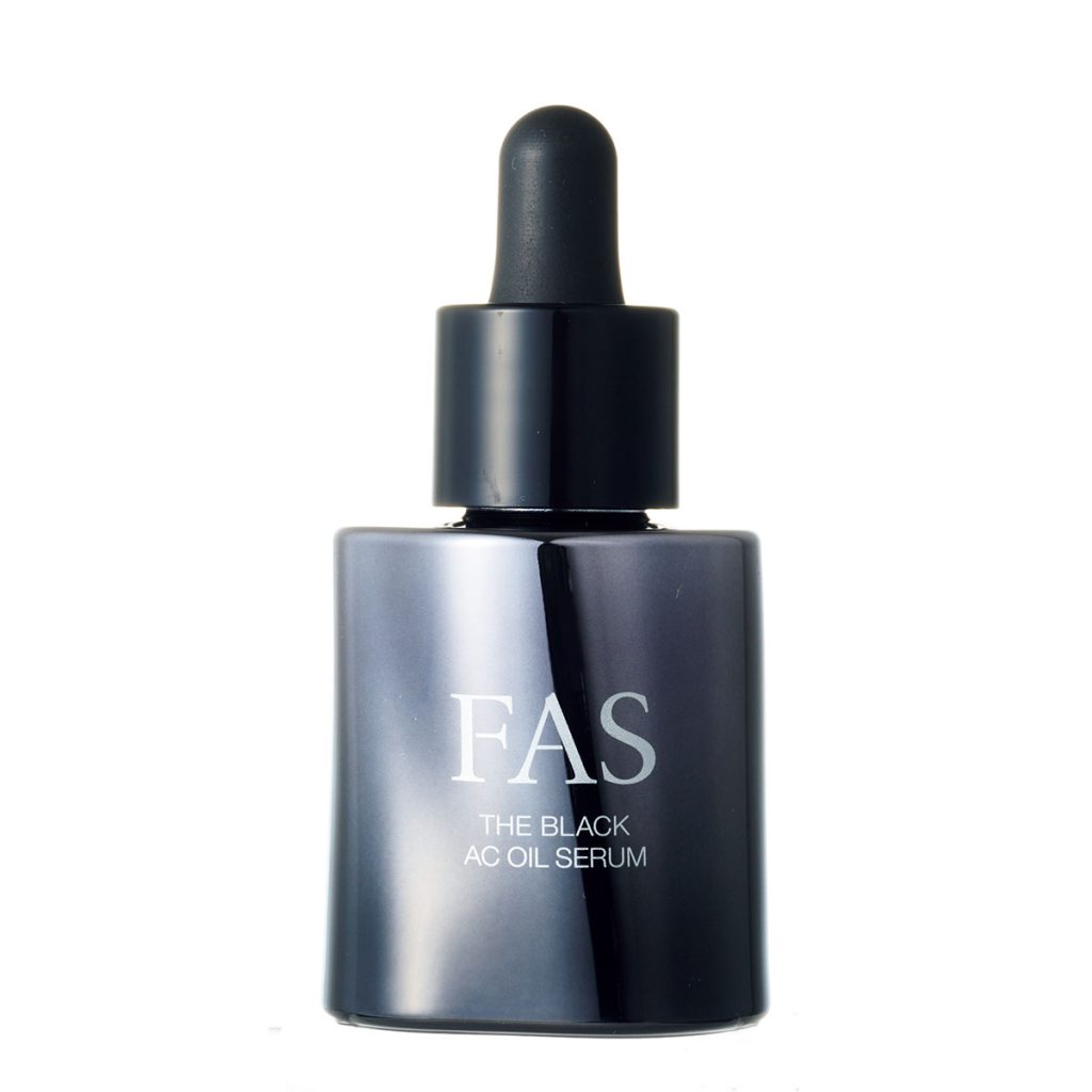 FAS ザ ブラック エーシーオイルセラム 30mL ¥12,100／シロク