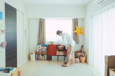 お部屋の１室はお子さんのおもちゃスペースとして使用中。