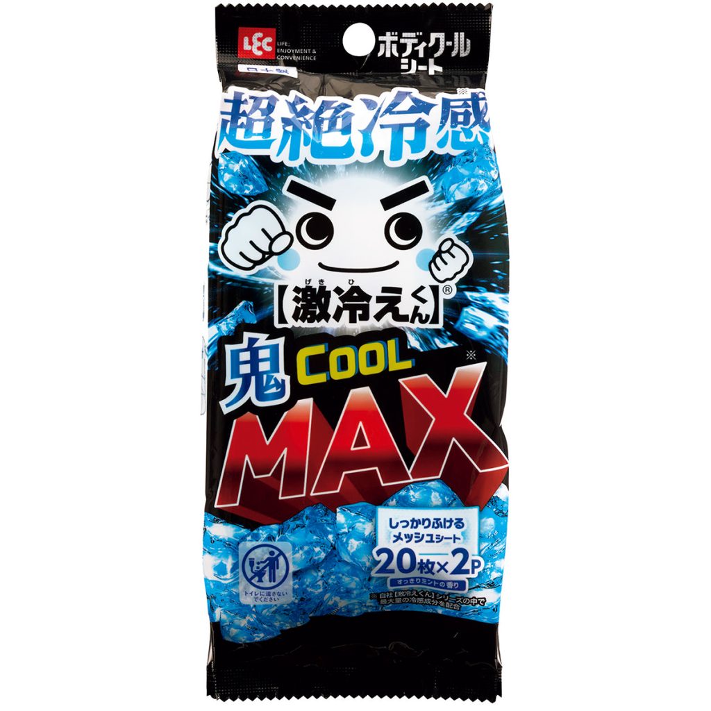 【レック】 激冷えくん ボディクールシート 鬼COOL MAX