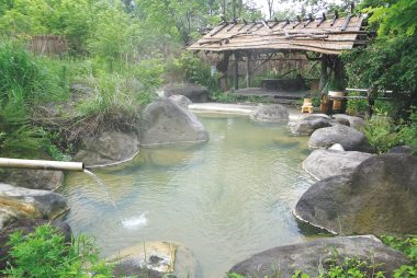 立ち寄り温泉で疲れをとる