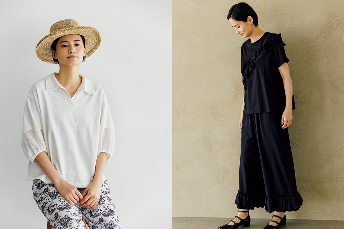 【特別セール品】 nest Robe 天然染めボリューム袖メッシュポロ（リネン超撥水 トップス
