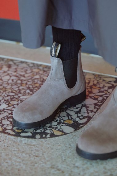 Blundstoneの耐水性の高いレザー