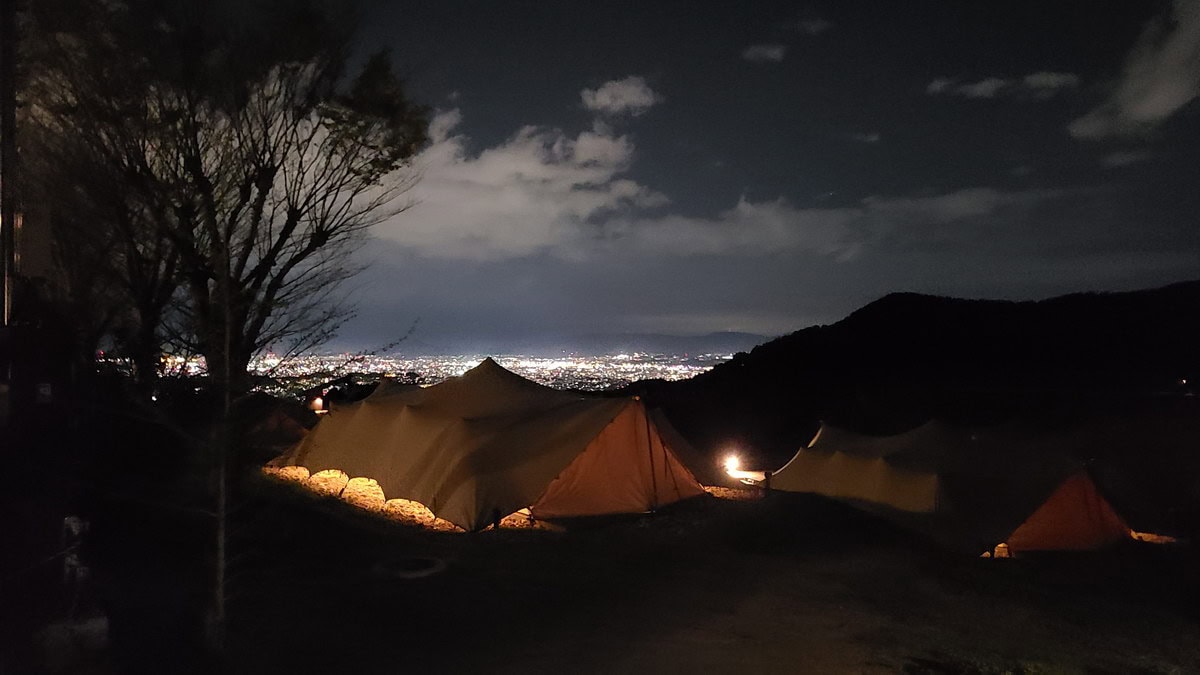 TENTからの夜景。