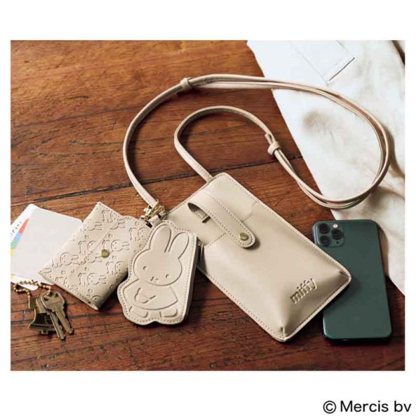 リンネル2025年2月号増刊付録　miffy［ミッフィー］スマホも入る！トリプルポシェット