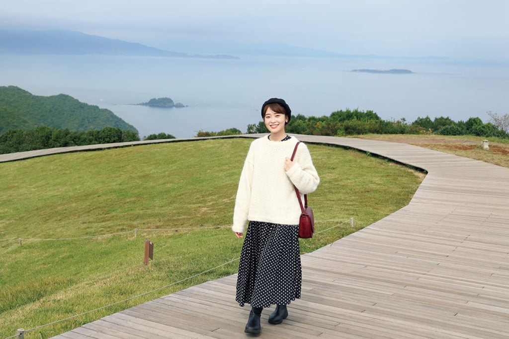 小室山リッジウォークの遊歩道