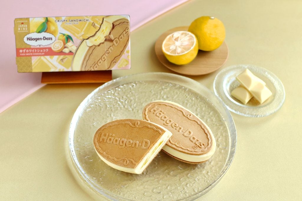 【8月19日(火)発売】ハーゲンダッツ クリスピーサンド「ゆずホワイトショコラ」