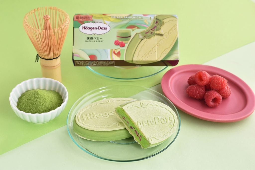 【5月13日(火)発売】 ハーゲンダッツ クリスピーサンド「抹茶ベリー」
