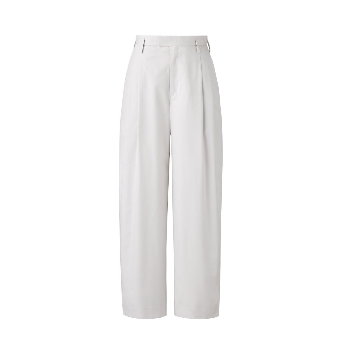 コットンブレンドタックワイドパンツ￥4,990