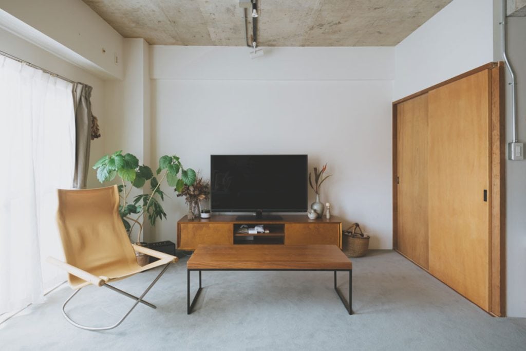 リビングスペースでお気に入りだと話すのがPACIFIC FURNITURE SERVICのテレビボード。