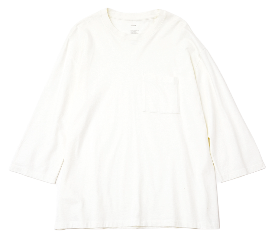テイクスのホワイト・ポケットTシャツ