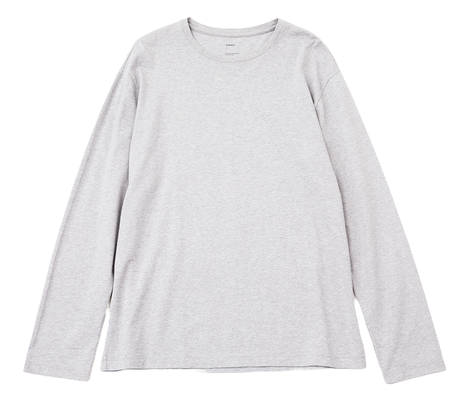 テイクスのグレー・長袖Tシャツ