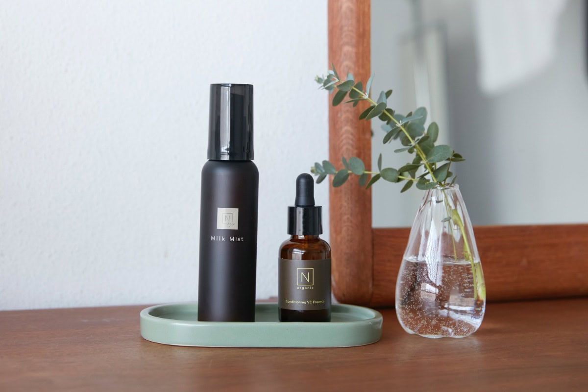 N organic［エヌオーガニック］ N organic Vie　モイスト ミルクミスト、N organic Basic　コンディショニング VCエッセンス