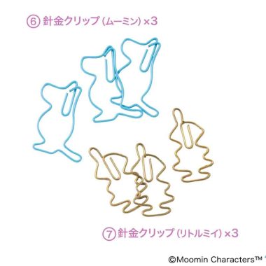 シルエットがかわいい針金クリップは、ムーミンとリトルミイの2種類！