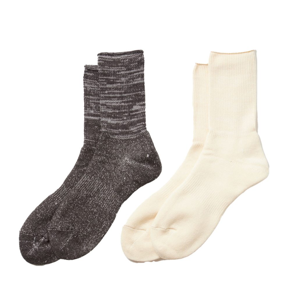 〈ROTOTO〉のWASHIPILE CREW SOCKS