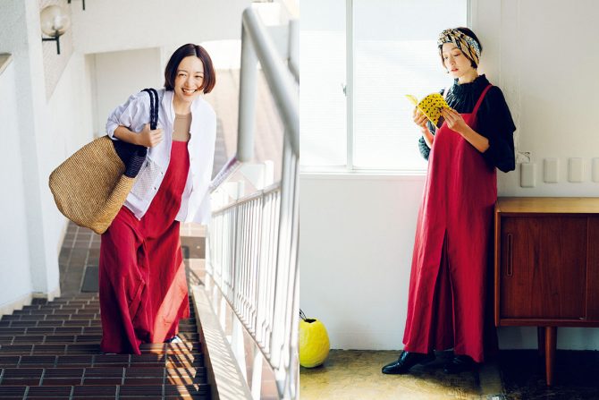 春から長い夏の終わりまで着まわせるキャミワンピース
