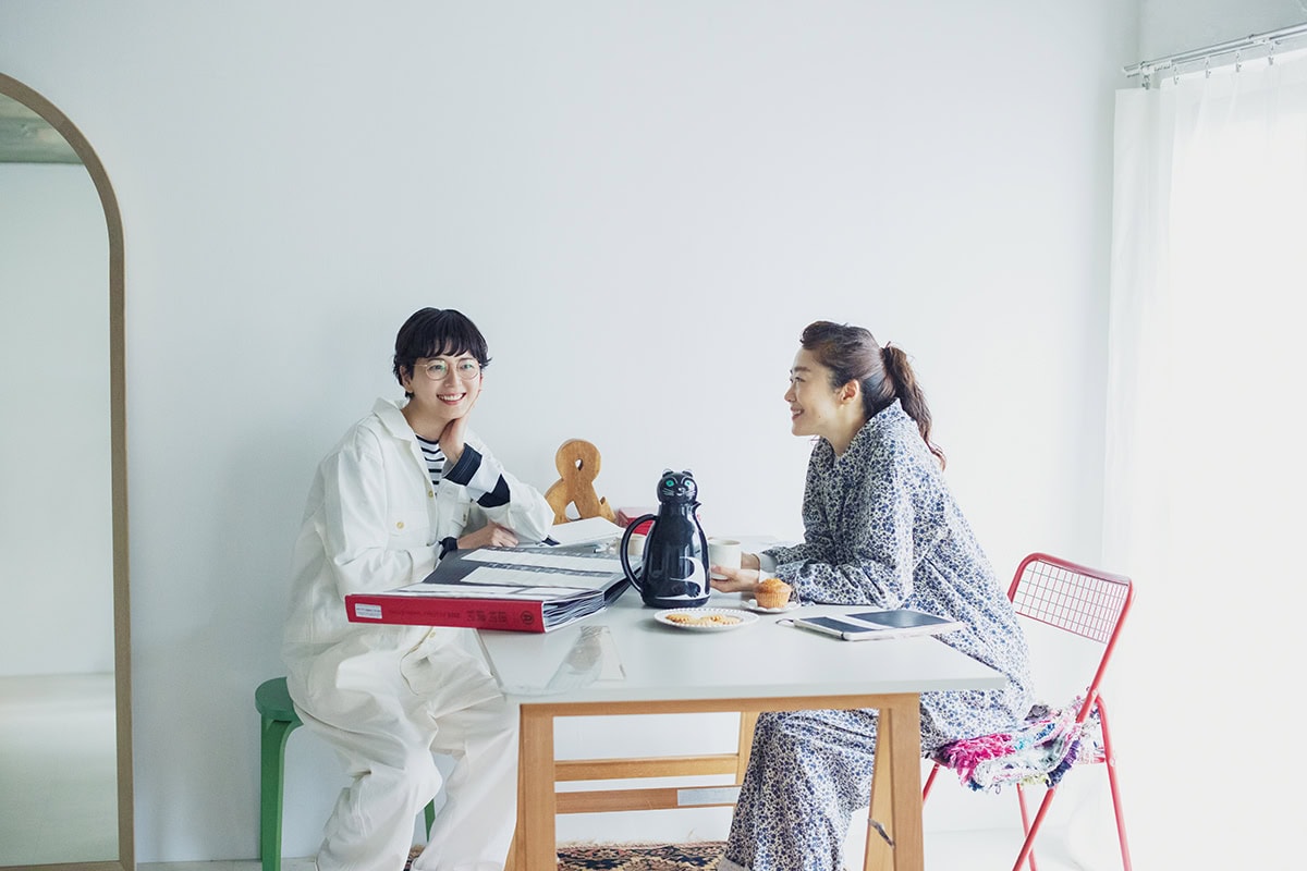 ブランドのPRやディレクションを務める滝口和代さんと菊池亜希子さん！