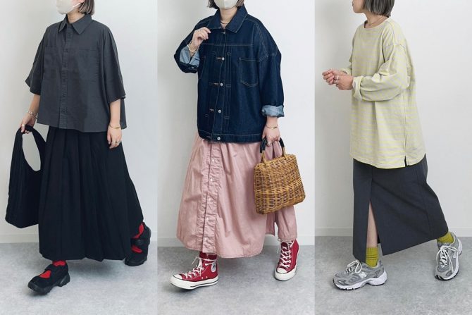 【今が旬のスニーカーコーデ3選】 おしゃれさんに聞いた、長く使える万能シューズの選び方とその着こなしとは