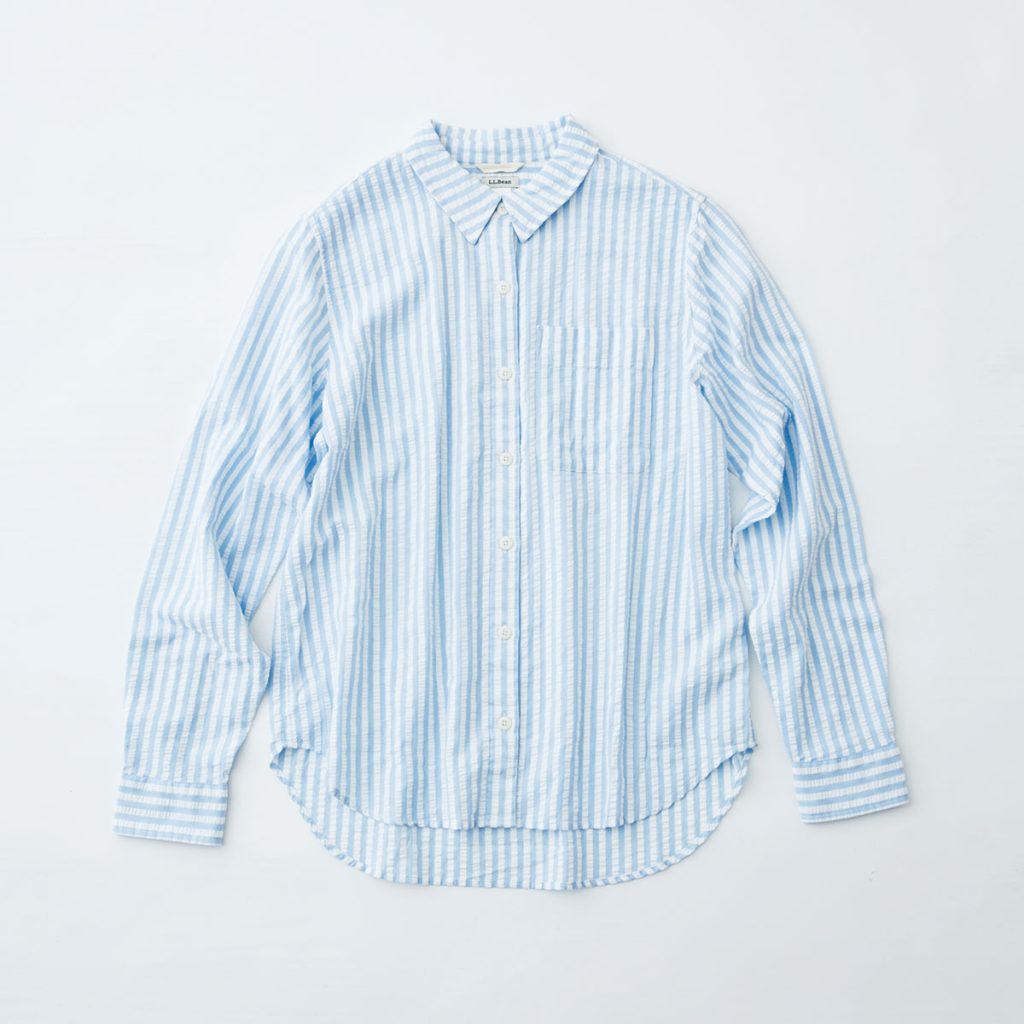 エルエルビーンのストライプシャツ