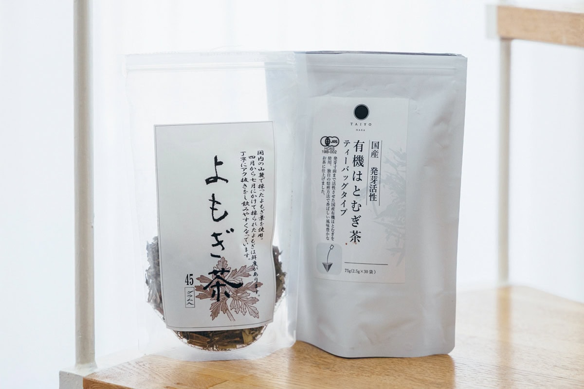 【モデル・香菜子さん】七号食のときに飲むお茶は、よもぎ茶やはとむぎ茶など国産のものをチョイス！