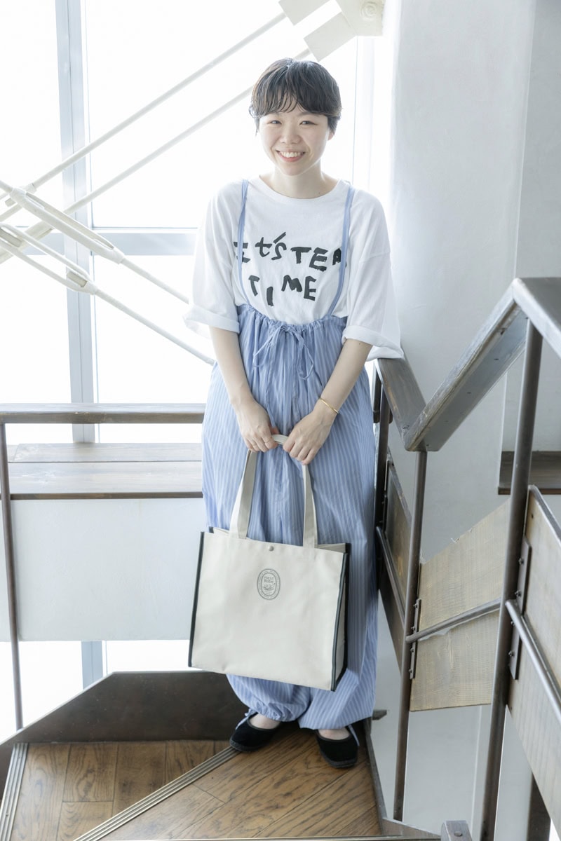 【リンネル8月号付録】川口彩乃さんのおしゃれファッションスナップ