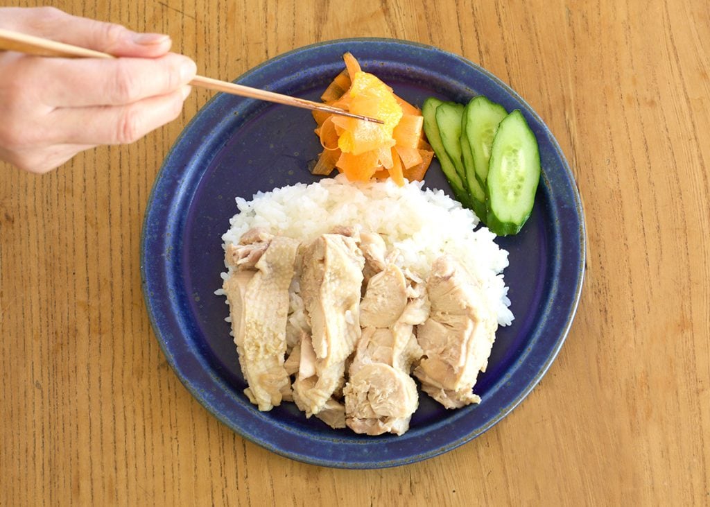 おうちカフェ風ワンプレートごはん　エスニックランチプレートの盛り付け例
