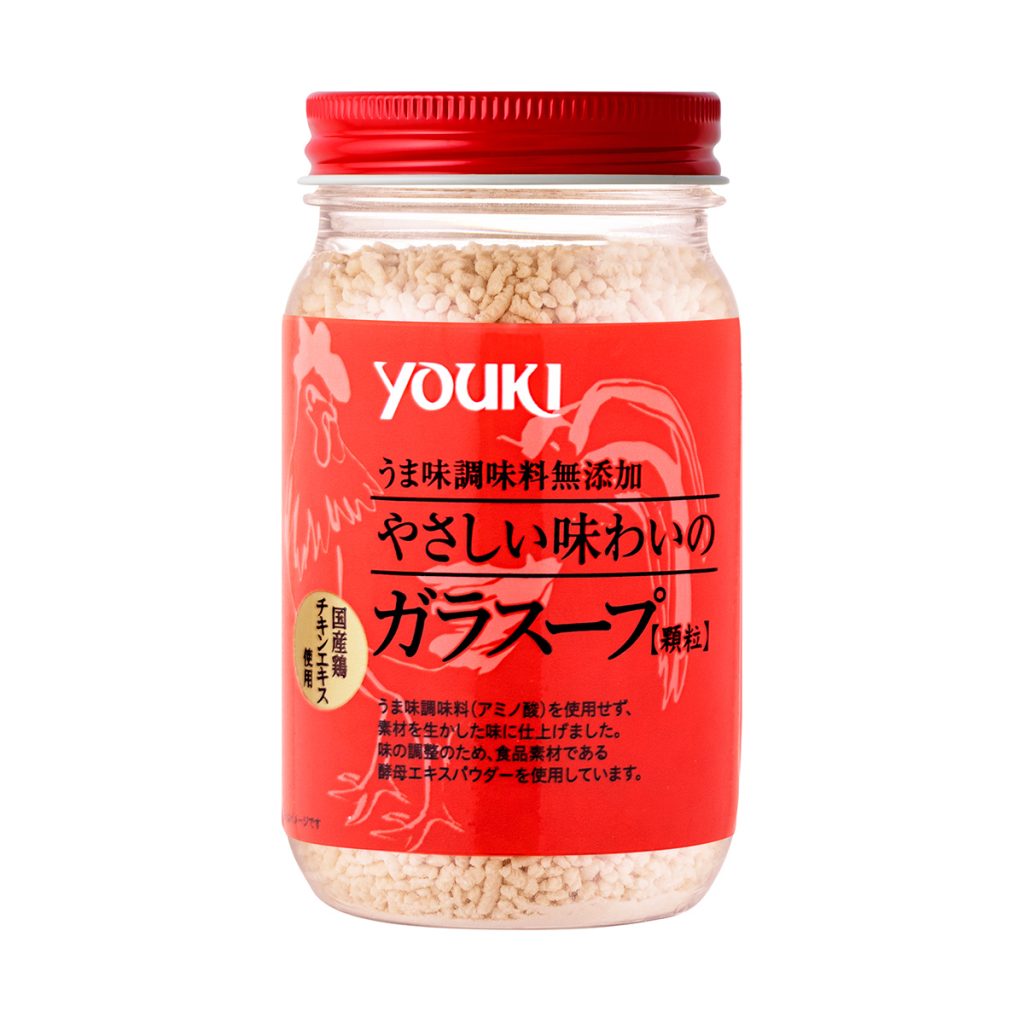 やさしい味わいのガラスープ130g ¥561（価格は編集部調べ）／ユウキ食品 お客様相談センター