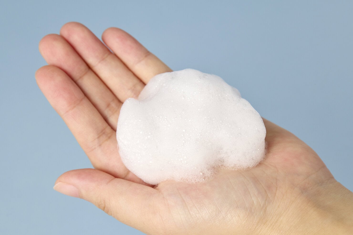 無印良品　リンスインクールシャンプーの泡立ち