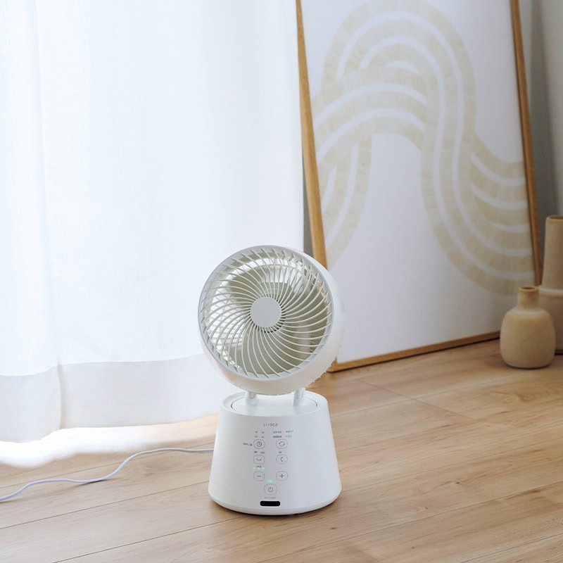 ＜シロカ＞の3Dサーキュレーター botanical SF-15A221は、自然の花から着想を得たカラーリングがかわいい！