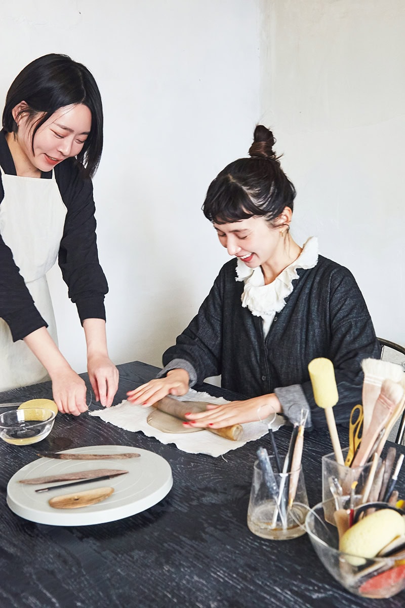 韓国・ソウルでキム・ウンジさんの教室の作陶体験に挑戦
