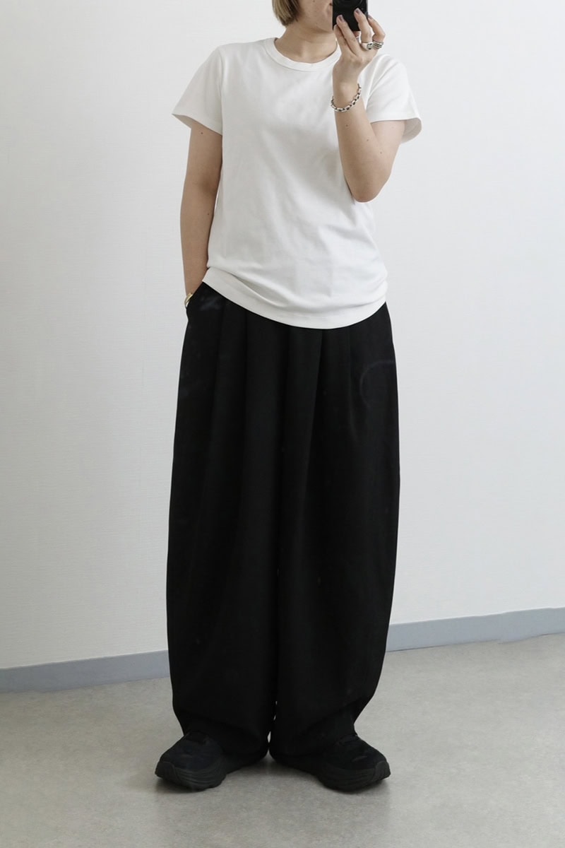 無印良品の白Tの、低身長さんにおすすめなサイズ感はXL