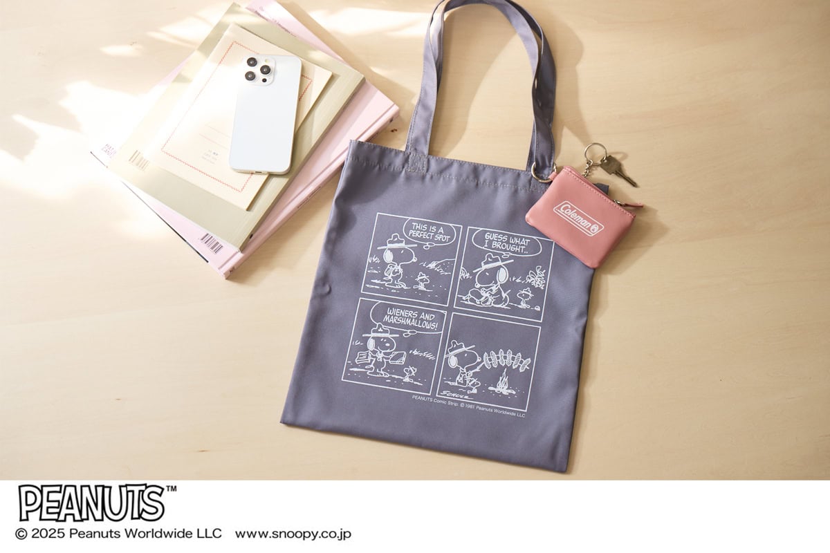 リンネル2025年10月号増刊付録は「スヌーピー×コールマン」 両A面トートバッグ＆キーチェーン付きコインケースが登場！