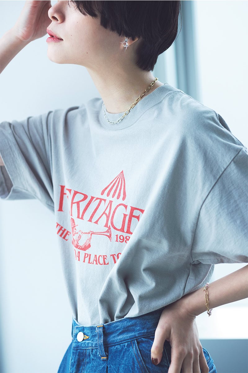 Tシャツの日は、アクセサリーの力を借りて洒落感アップ！