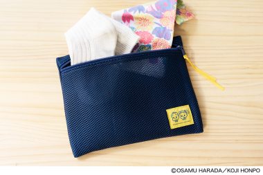 リンネル11月号付録「オサムグッズ」の大容量のメッシュポーチは、靴下やハンカチなど小物入れに便利！