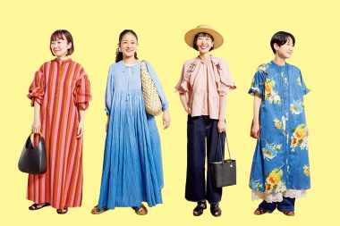 ワンピースやトップス、パンツなど、夏のカラー＆柄コーデスナップ8選をご紹介！