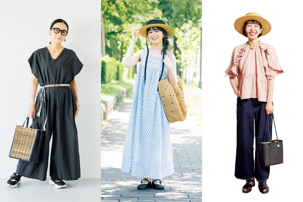 【リンネル2025年9月号】 秋口も使える「麦わら帽子＆かごバッグ」を使ったコーデが人気でした！読者に人気のコーデを発表します