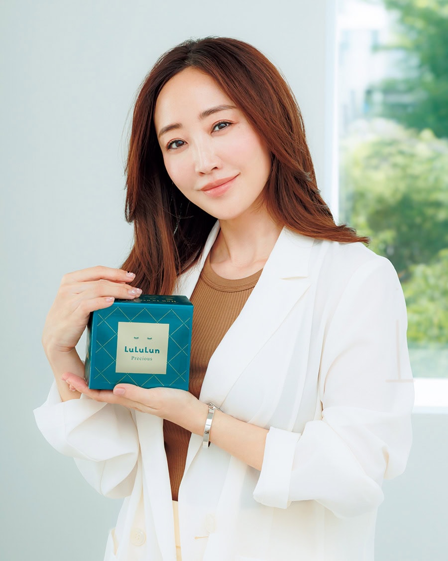 神崎恵さんはルルルンプレシャスシリーズGREENをお試し