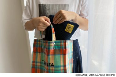 【リンネル付録】「オサムグッズ」のメッシュポーチは、イラストがあしらわれたイエロータグがかわいい！