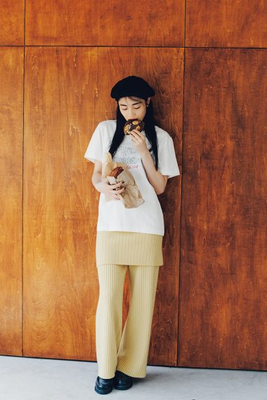 暑い秋の新定番スタイルはTシャツ×ニットボトムス【リンネル11月号】
