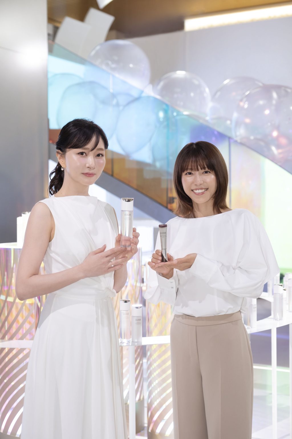 【資生堂「エリクシール」新作発表会レポ】 若槻千夏さん＆石井美保さん