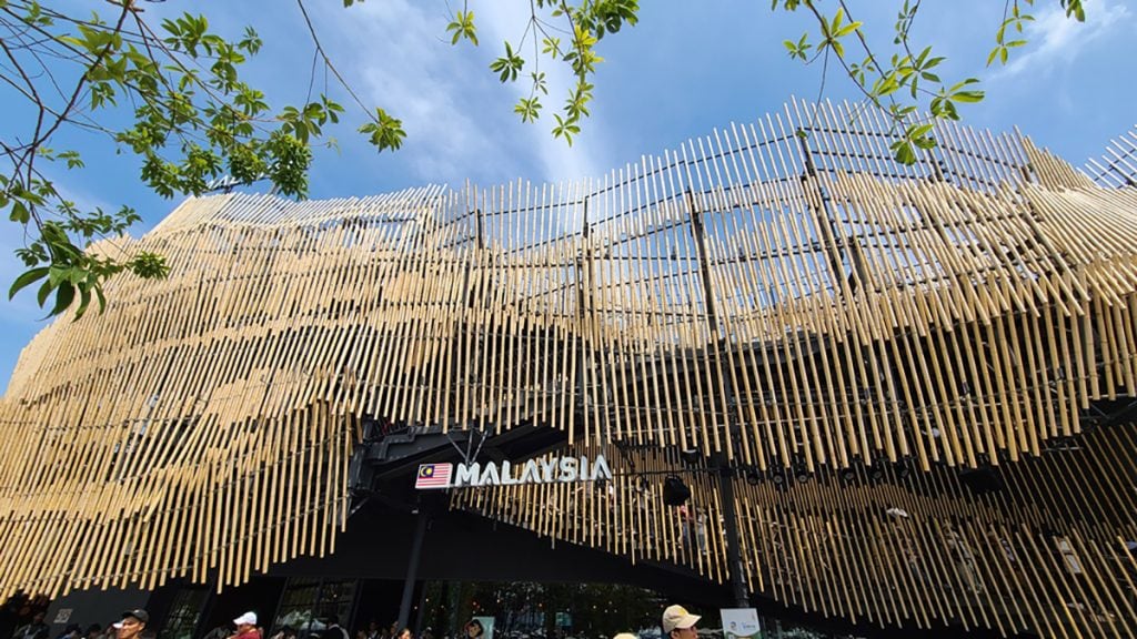 マレーシアパビリオンのテーマは「調和の未来を紡ぐ」