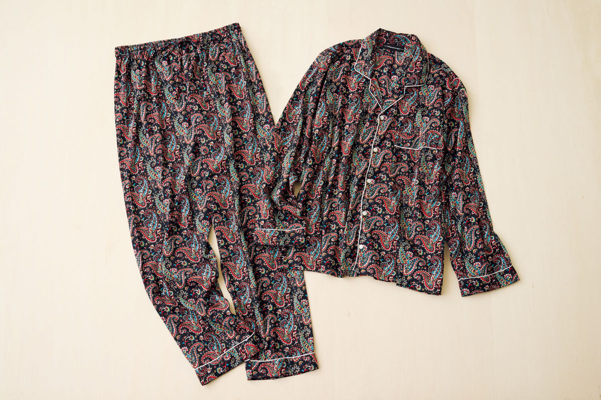 シルクとコットンの混合のパジャマ「キナーラ」