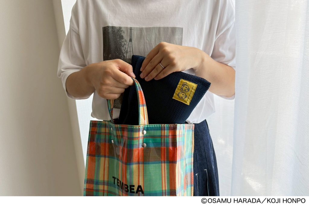 メッシュポーチが持ち歩きバッグにぴったり